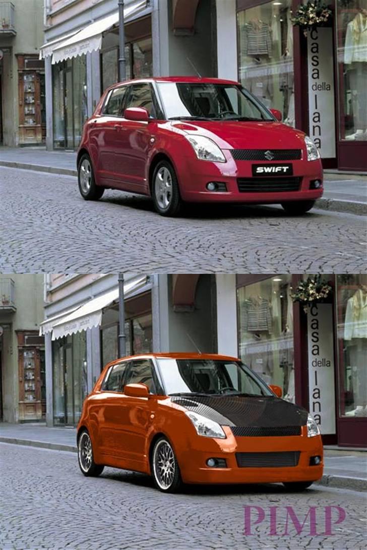Har leget lidt med noget car styling i Photoshop - Suzuki Swift billede 5