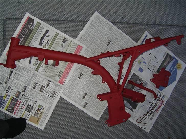 Suzuki Dm50 Samurai Projekt - Så blev Stelet grundet, og det er faktisk blevet meget godt. billede 40