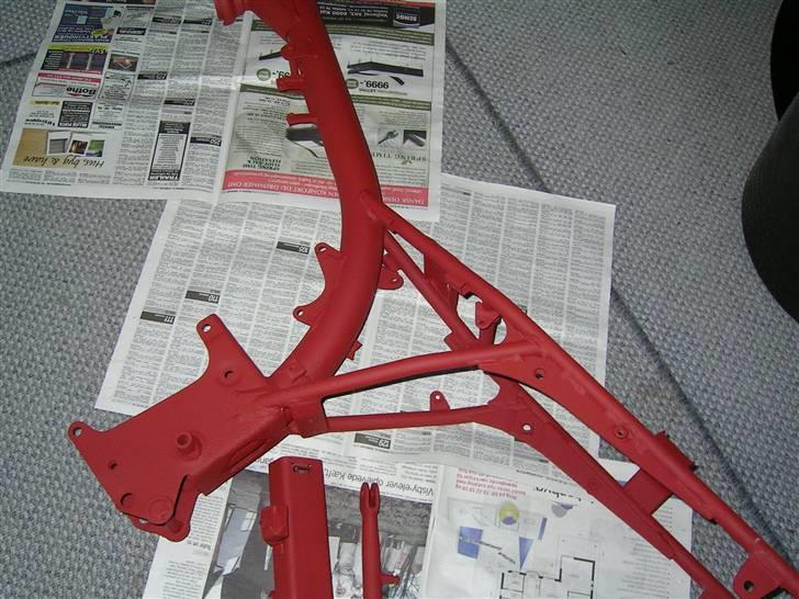 Suzuki Dm50 Samurai Projekt - Så blev stelet grundet, og det er faktisk blevet meget godt. :D billede 45