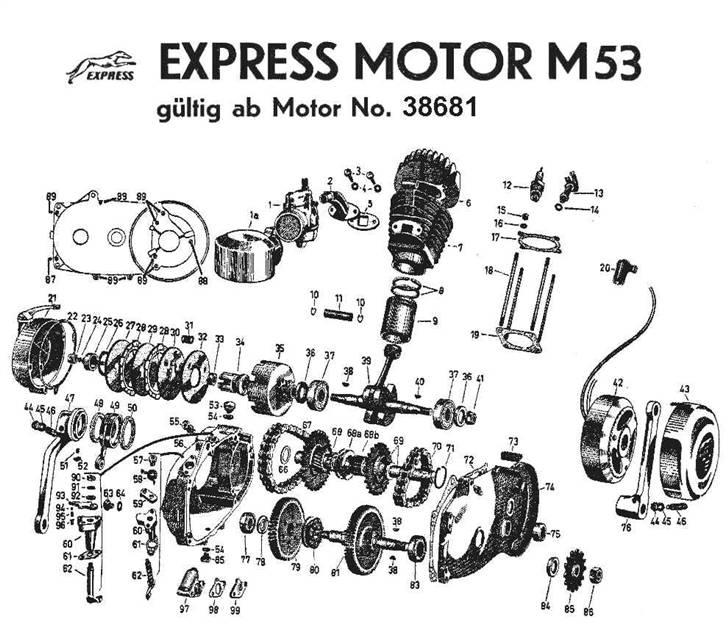 Motordiagrammer for Express motorer - Express M53 motor no. 38681 billede 4