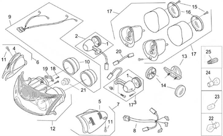 Diagram over aprilia sr 50 ditech  billede 2