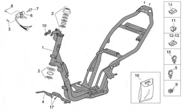 Diagram over aprilia sr 50 ditech  billede 4