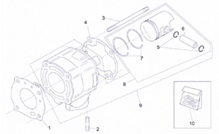 Diagram over aprilia sr 50 ditech  billede 8