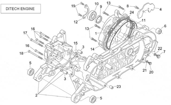 Diagram over aprilia sr 50 ditech  billede 18