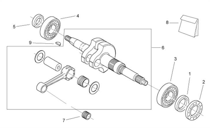 Diagram over aprilia sr 50 ditech  billede 20