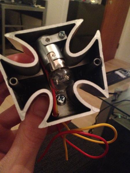 12v baglygte på 6v anlæg ( maxi )