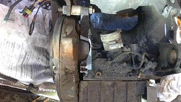 svejsning af flækket blok