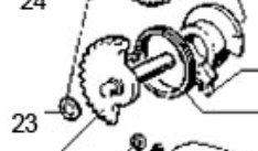 Puch Maxi Kickstart aksel - Pakning/ring