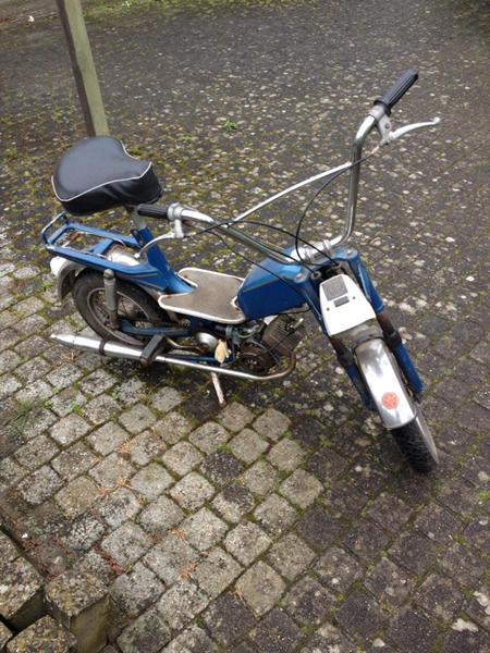 Hvilken gammel knallert er det her? :)