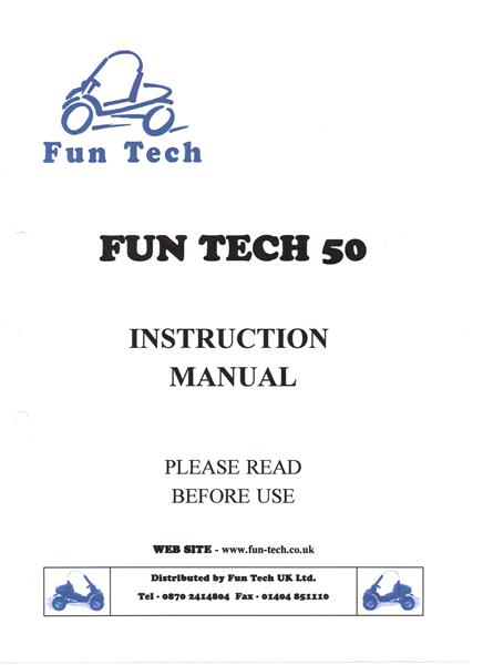 Secma Funtech Scootcar 50 - Manual