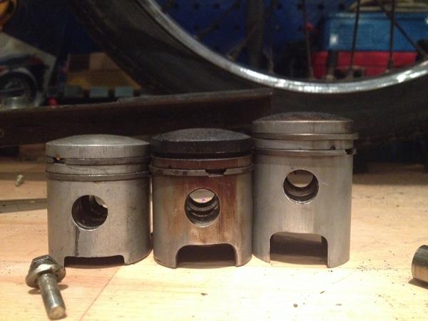 kortere stempel på puch