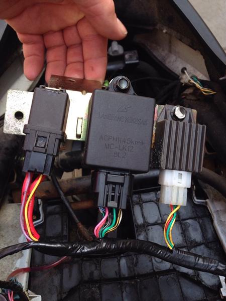 Blinklysrelæ på speedfight 3