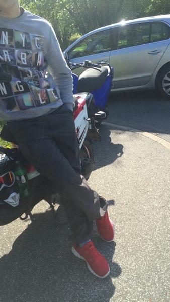 Forbikørende optog mig på baghjul 7100 Vejle!