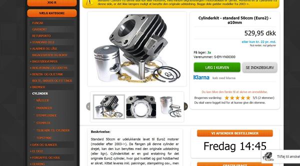 50cc på begrænsetmotorblok