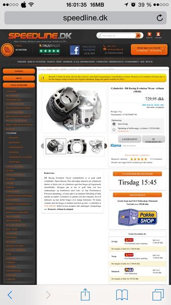 Temperatur på cylinder.