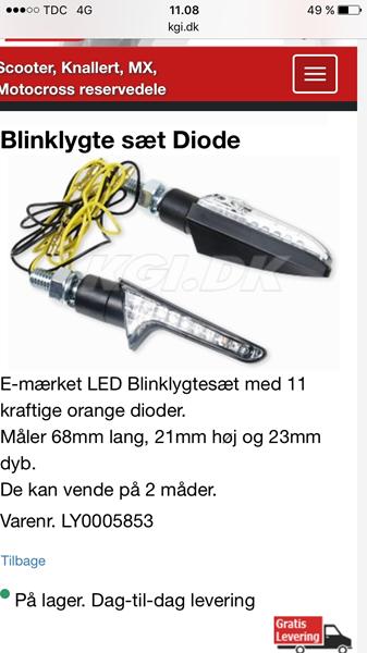 Blinklys til senda Derbi ??