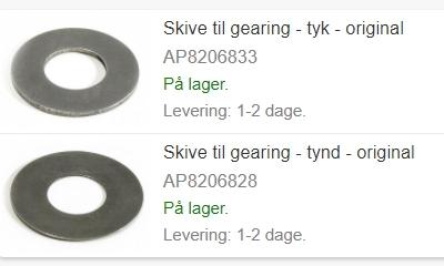 Gearing skiver kort mina