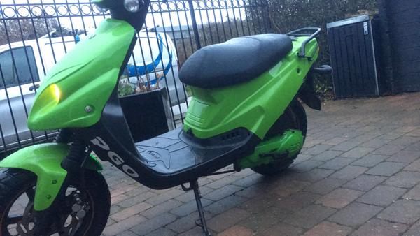 Pgo hot 50 - farvede dæk !!!!! I grøn