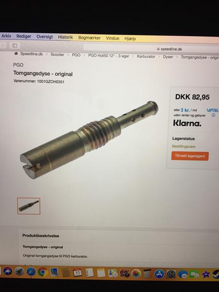 Hvad er Std dyse størrelse?