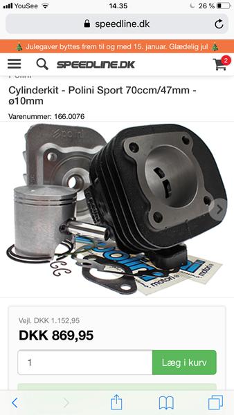 70cc begrænset motorblok