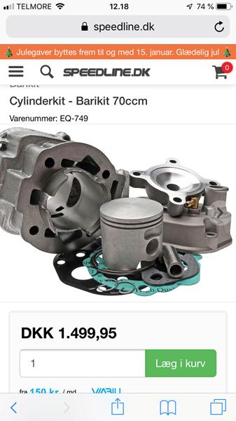 Anbefaling af cylinder