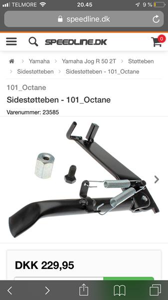 Sidestøttefod jog r