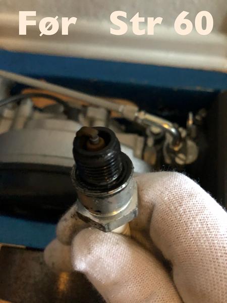 Farve på tændrøret 