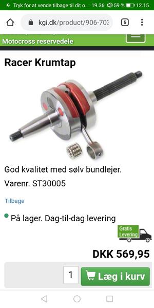 Vedr. Orange racer krumtap 