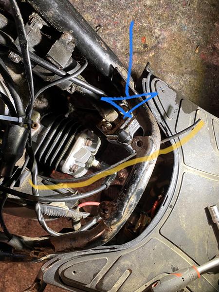 Gammel slange fra den sdt karburater passer ikke i ny