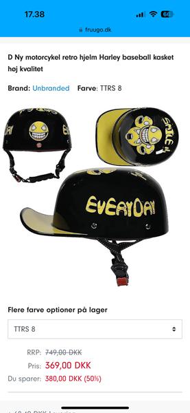 Ældre knallert og hjelm :)