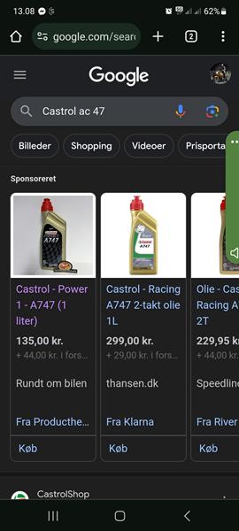 2 takts olie til hyper race 