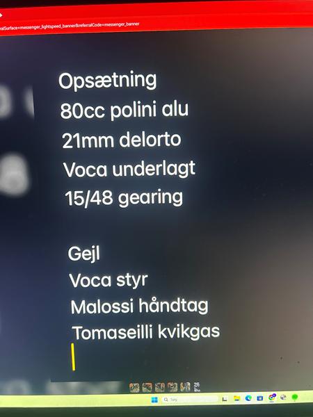 Passer denne her opsætning til derbi senda