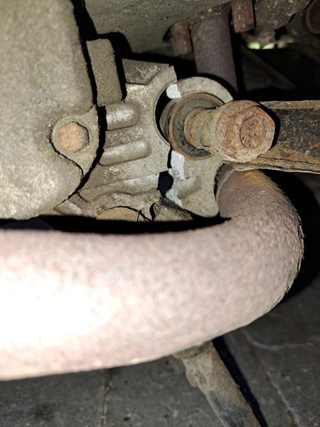 Motorblock stykke knækket