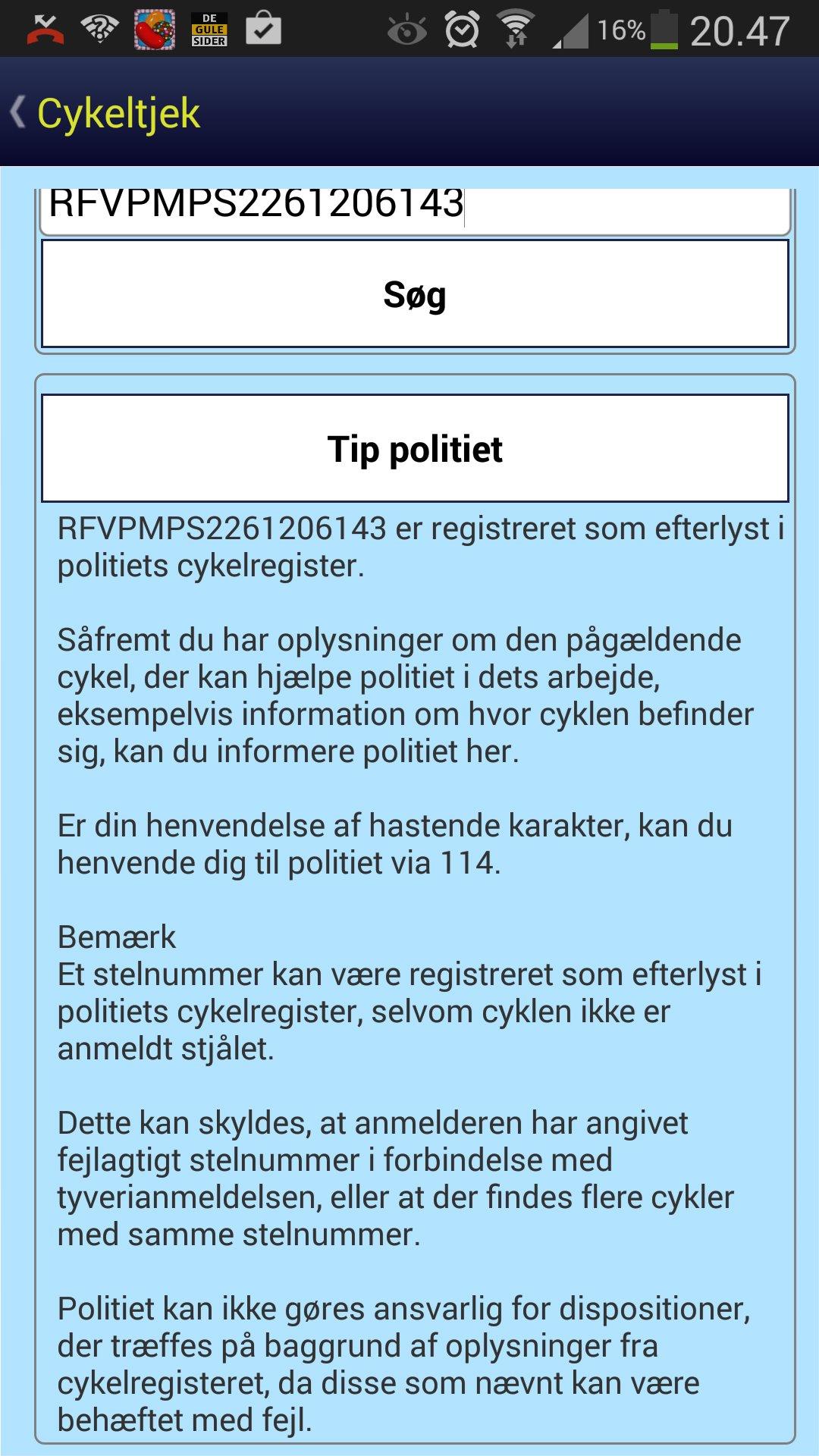 Gæstfrihed belastning Samle Politi app - Skrevet af Nomack