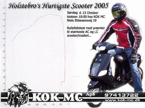 Piaggio Zip LC - 17.68 HK - Kom Til Holstebro´s Hurtigste Scooter 2005 d. 23/10-05 hos KOK MC i Holstebro. Se mere info på www.Scooter-Tuning.com billede 2