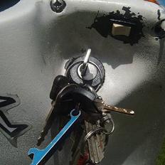 Aprilia Evo rally solgt 6000,-