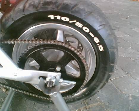 Hyosung Pocketbike - baghjul, der er malet op. billede 4