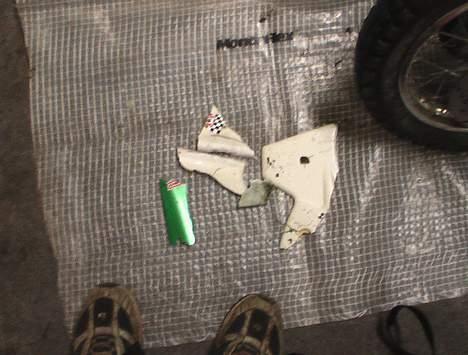 MiniBike crosser 110 ccm SOLGT - det var hva jeg fik tilbage efter stedfar havde prøvet den.. billede 9