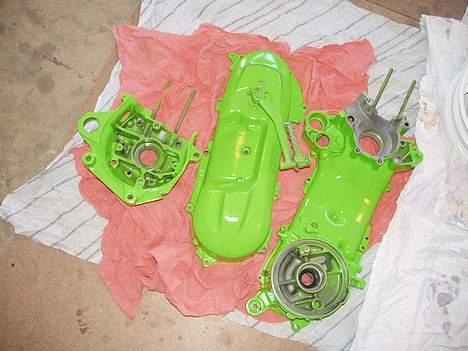 Yamaha jog // byttet til street - ufff.. min grønne kawazakigrønne blok.. billede 3