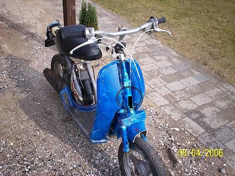 Yamaha passola - skrottet   - her sidder stelnummert billede 2