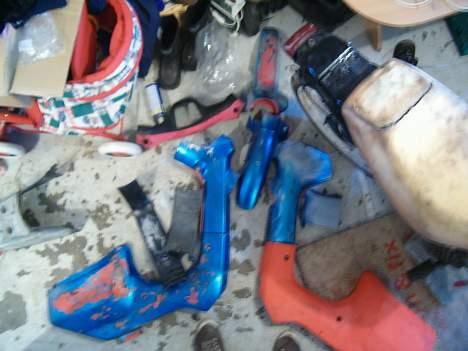 Honda wallaroo (byttet) - skjoldene der skal slibes ned og males "Babyblue" billede 2