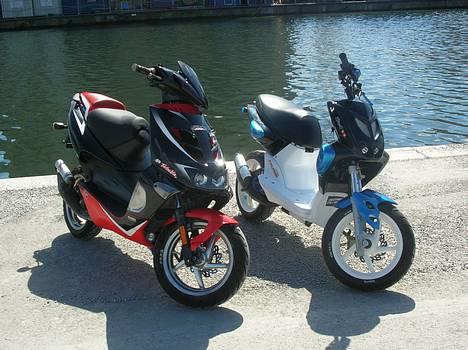 Aprilia DiTech-70ccm -  -BYTTET- - NYT! Min Ditech og Christoffers Slider ! billede 1