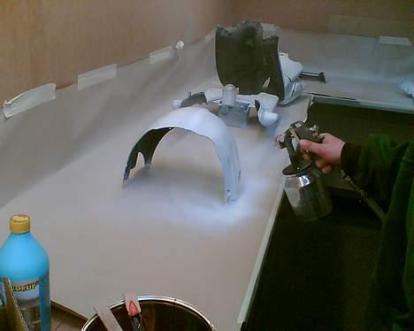 Aprilia Sonic SOLGT - Er ved at male mine inderskjolde hvide. billede 12