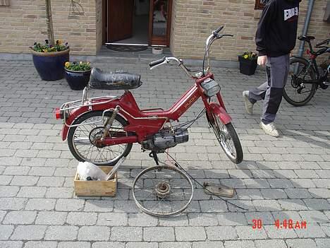 Puch maxi 2 gear kørt ned  - da jeg fik den billede 2