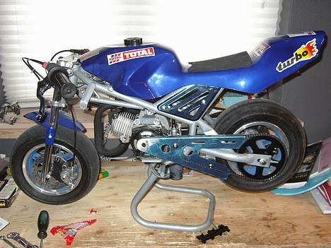 MiniBike pocket bike blå  billede 1