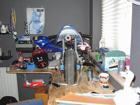 MiniBike pocket bike blå  billede 7