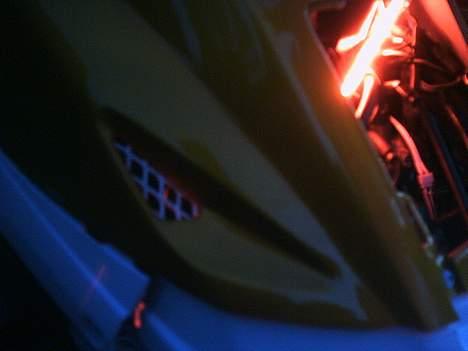 Yamaha Guldklumb *SOLGT* - Det hvide hegn som jeg har sat på bagved + neonen billede 10