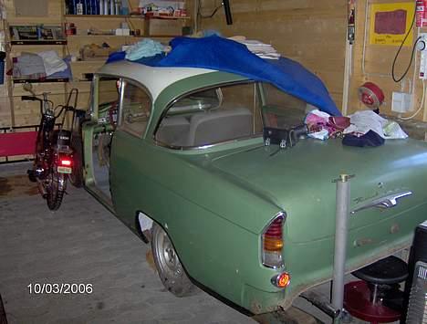 Puch Maxi K Chopper "POW-MIA" - Min egen Opel P1, skal bruge den som " min første bil " nå jeg får kørekort, den er ikke ruste , skal bare males og samles.  billede 14