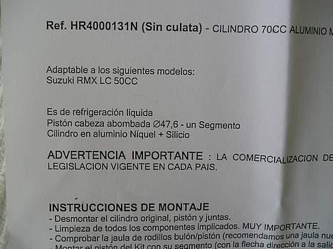 Suzuki Rmx solgt for 19000  - Her er beviset 47,6mm!!! billede 15