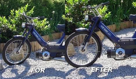 Puch              Maxi K - Før og efter sænkning af forgaflen ;) Max gejl billede 10